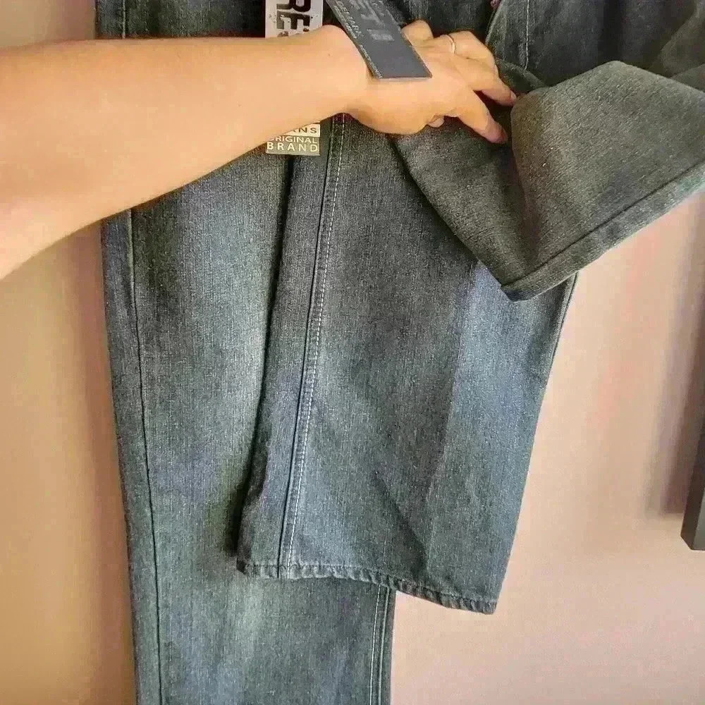 RESET Fashion DENIM Men's Jeans Blue/ Light Wash 40×32 Pockets Straight Classic - Picture 10 of 12